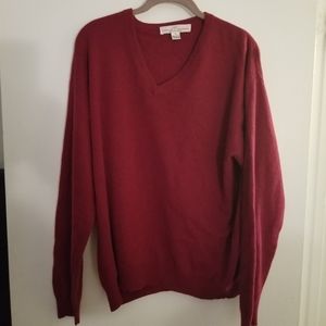 Berkley Casmere XL 100% Casmere Burgandy Sweater